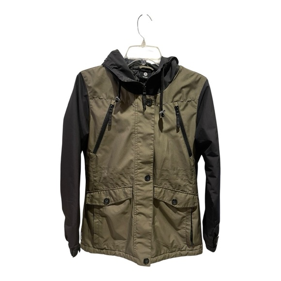 Body Glove Black and Olive Quilted Jacket Size: S - Picture 6 of 9